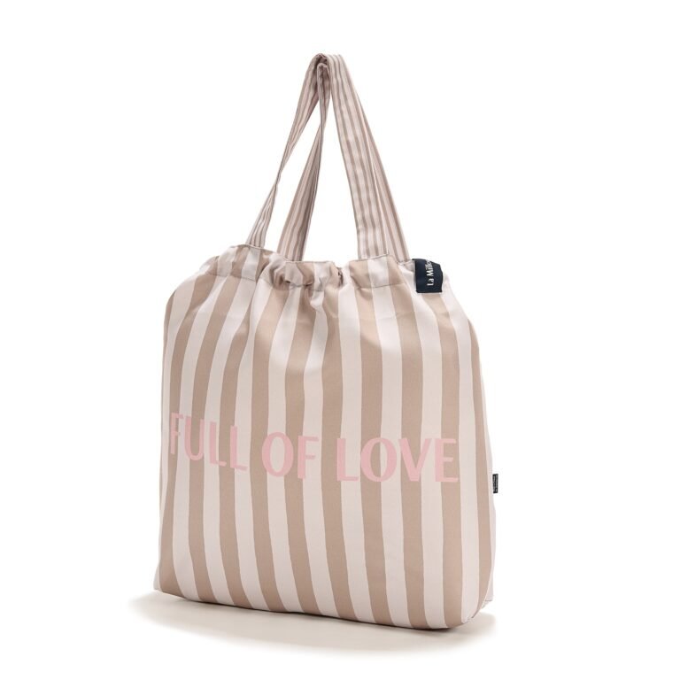 Shopper Tasche STRIPES BEIGE - L Hauptbild