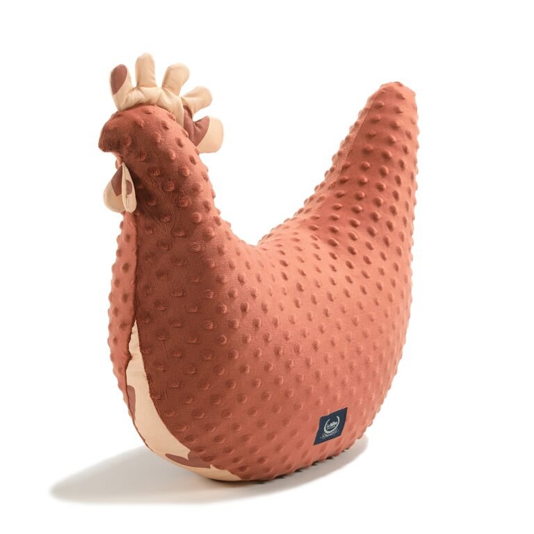 Oma Dana's Henne Kissen Minky HEARTBEAT PINK Hauptbild