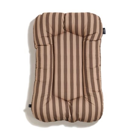Babynest Baumwolle Velvet STRIPES BROWN - M - 50 x 86 cm Hauptbild