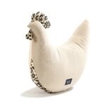 Oma Dana's Henne Kissen Velvet BaumwolleLEOPARD CREAM Hauptbild