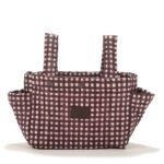 Kinderwagen-Organizer Nylon BURGUNDY VICHY Hauptbild