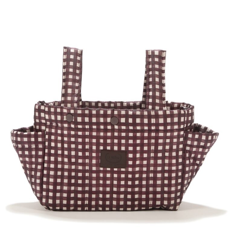 Kinderwagen-Organizer Nylon BURGUNDY VICHY Hauptbild