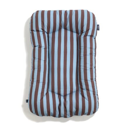 Babynest Baumwolle Velvet STRIPES BLUE - M - 50 x 86 cm Hauptbild