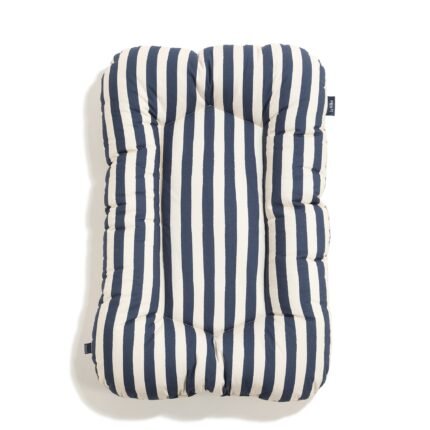 Babynest Baumwolle Velvet STRIPES NAVY - M - 50 x 86 cm Hauptbild