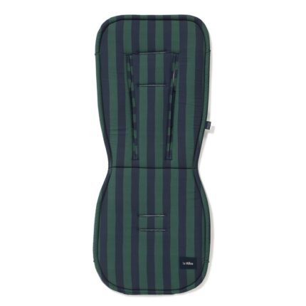 Kinderwagenauflage Baumwolle Velvet Multi STRIPES GREEN_Hauptbild