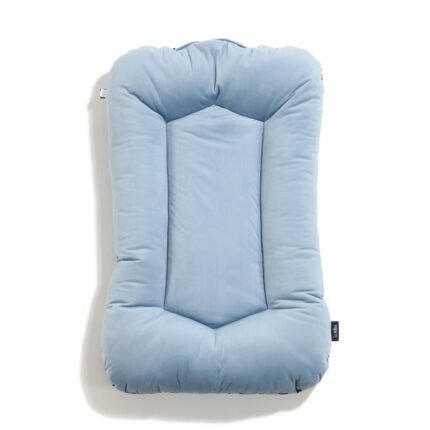 Babynest Baumwolle Velvet STRIPES BLUE - 50 x 86 cm_Bild2