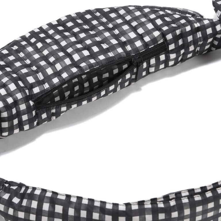 Bauchtasche aus Nylon BLACK VICHY_Bild2