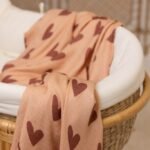 Pucktuch Bambus Musselin HEARTBEAT PINK - 115 x 140 cm_Hauptbild