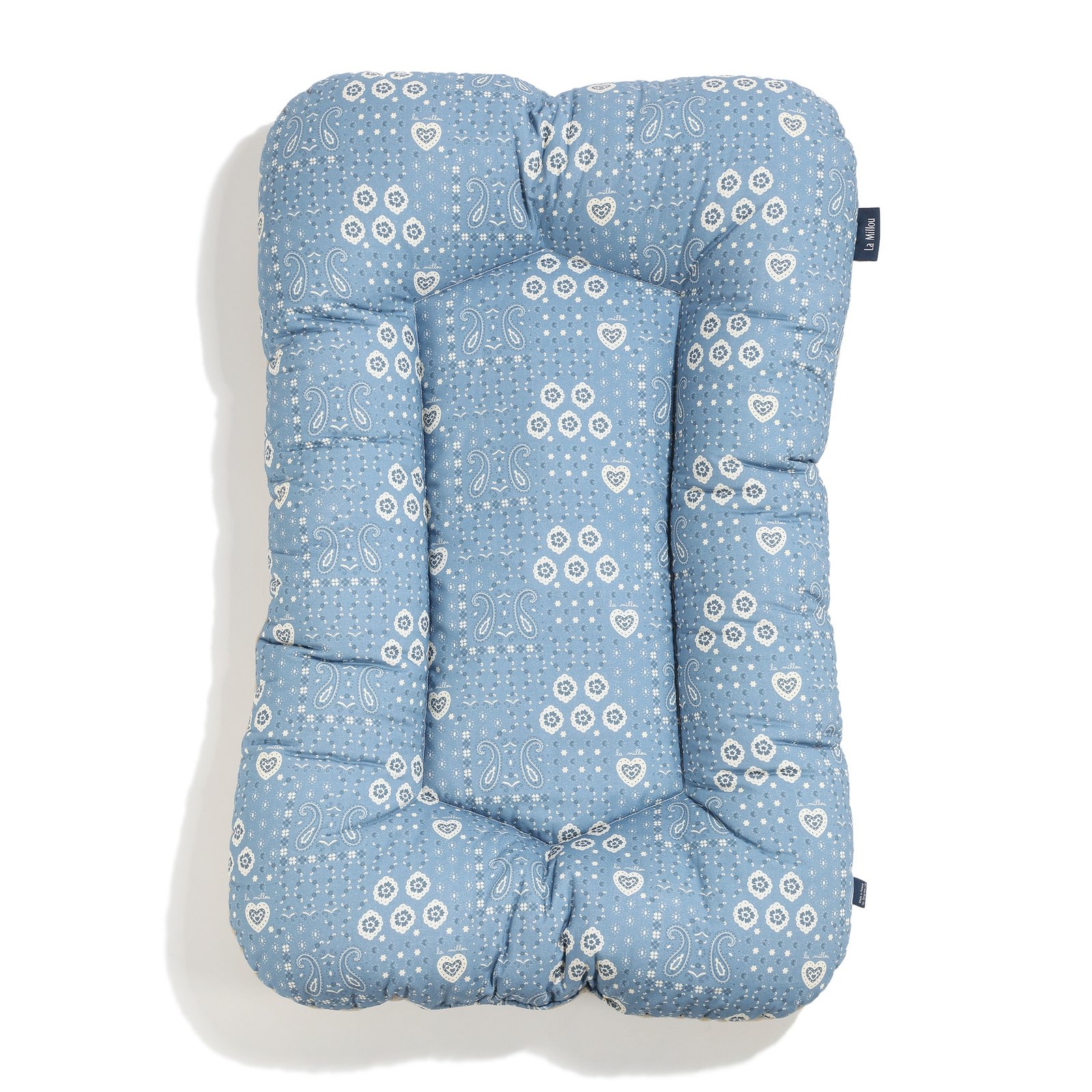 EZ00121913_1 Babynest Baumwolle Velvet BANDANA DENIM - 50 x 86 cm_Hauptbild