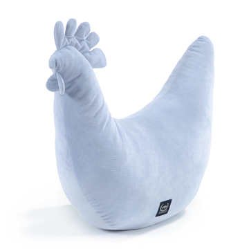 Oma Dana's Henne Kissen Velvet POWDER BLUE_Hauptbild