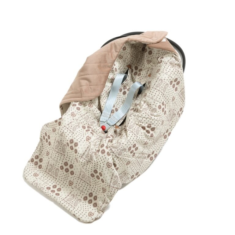 Einschlagdecke Babyschale Multi BANDANA CREAM_Hauptbild