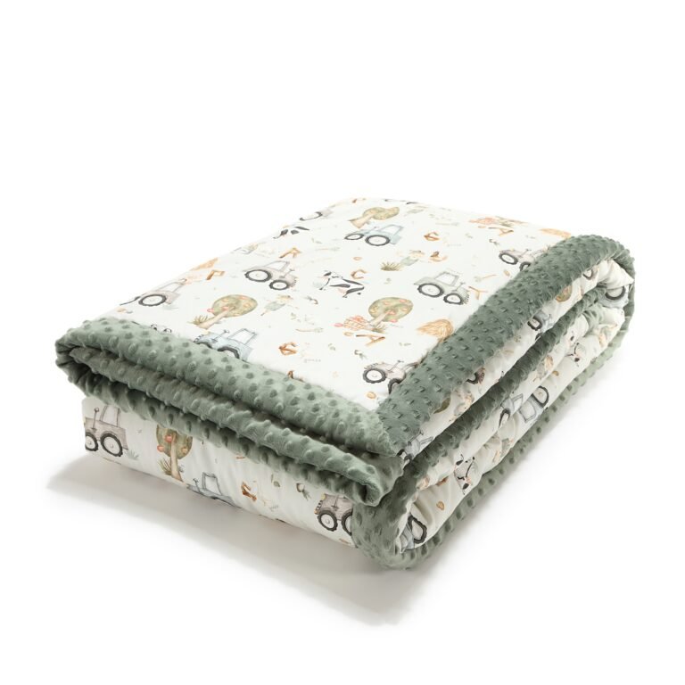 Warme Decke Minky ABC FARM - XL - 140 x 200 cm_Hauptbild