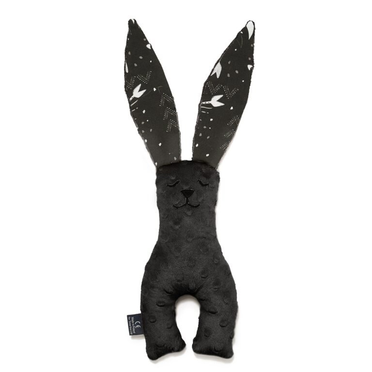 Sensorik Nuscheli Hase Minky DARK LUNA_Hauptbild
