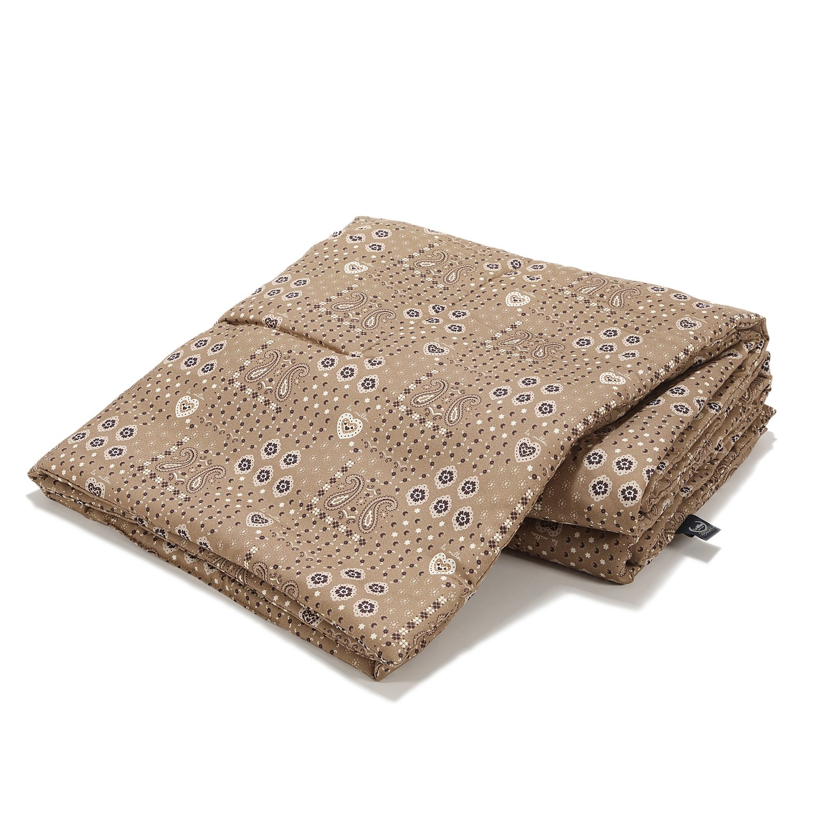 EZ00121804_1 Bettdecke Baumwolle BANDANA MOCCA - XL - 150 x 200 cm_Hauptbild
