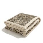 Warme Decke Velvet LEOPARD CREAM - XL - 140 x 200 cm_Hauptbild