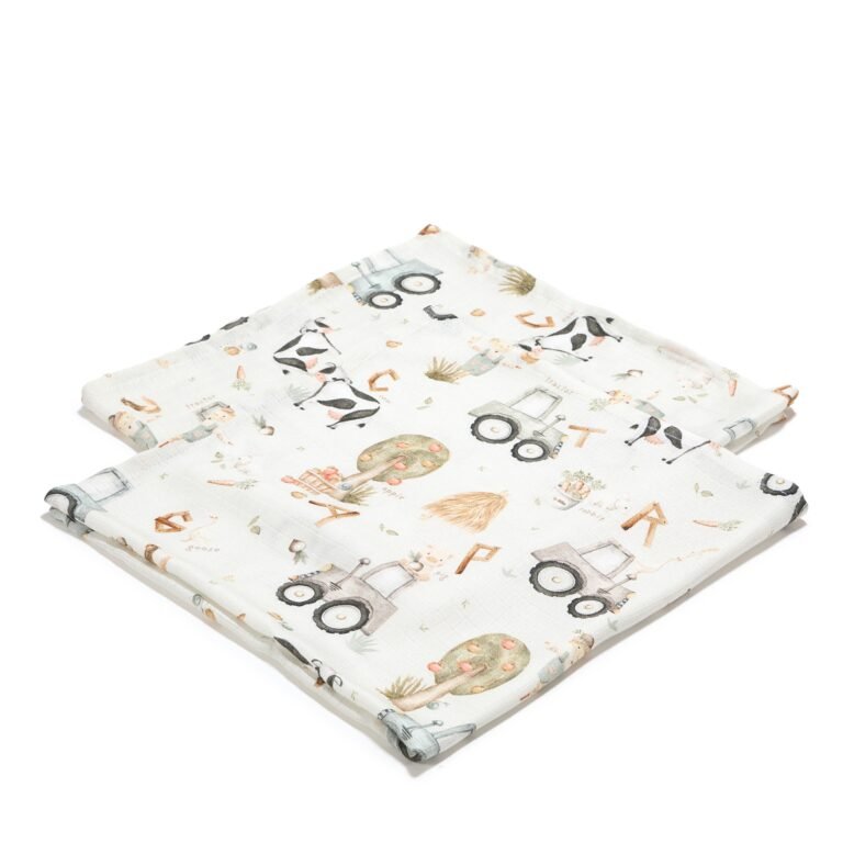 Windeln Set Bambus ABC FARM - S - 70 x 70 cm_Hauptbild
