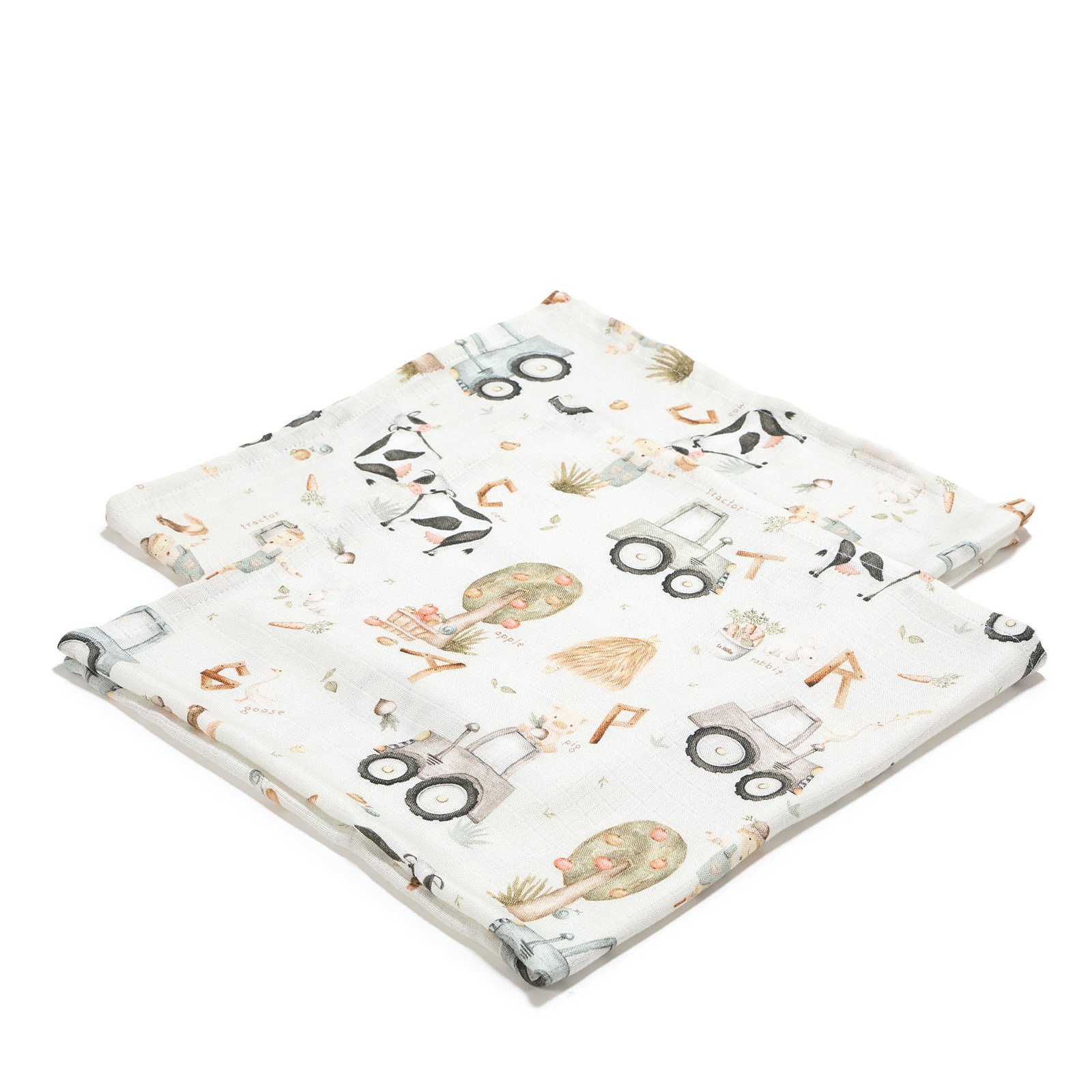 EZ00120787_1 Windeln Set Bambus ABC FARM - S - 70 x 70 cm_Hauptbild