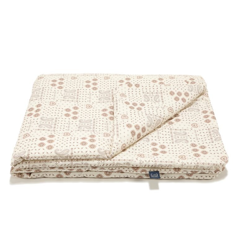 Bettdecke Baumwolle BANDANA CREAM - L - 110 x 140 cm_Hauptbild
