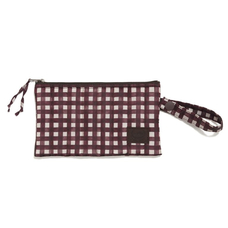 Nylon-Täschchen BURGUNDY VICHY_Hauptbild