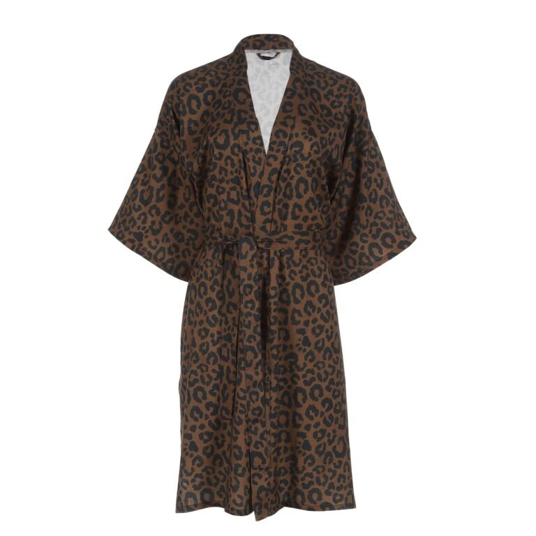 Bambus Kimono LEOPARD CHOCO_Hauptbild