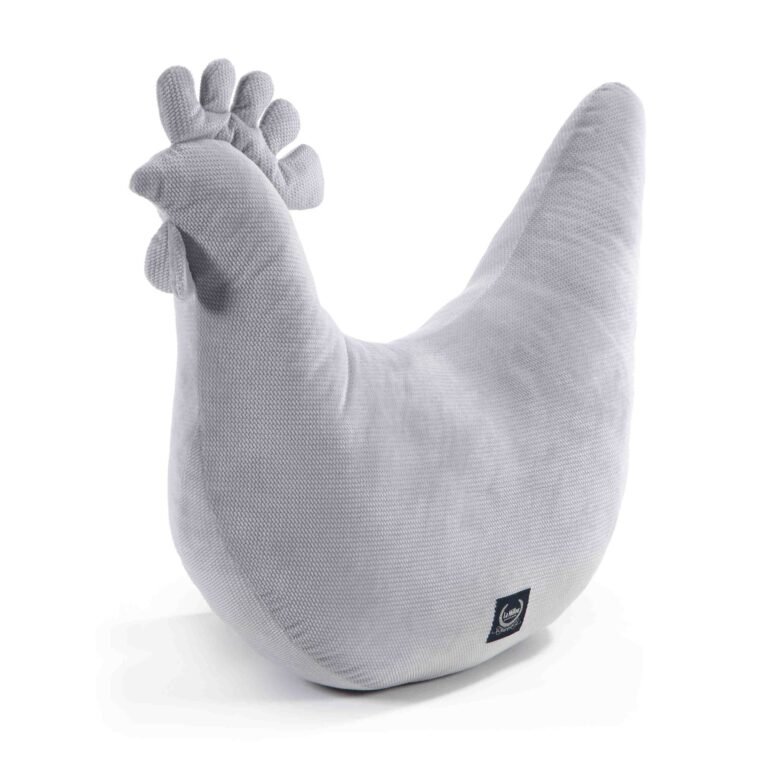 Oma Dana's Henne Kissen Velvet DARK GREY_Hauptbild
