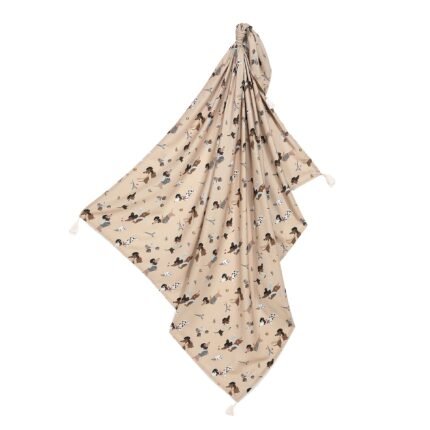 Pucktuch Bambus PIERRE THE DOG - M - 100 x 120 cm_Hauptbild