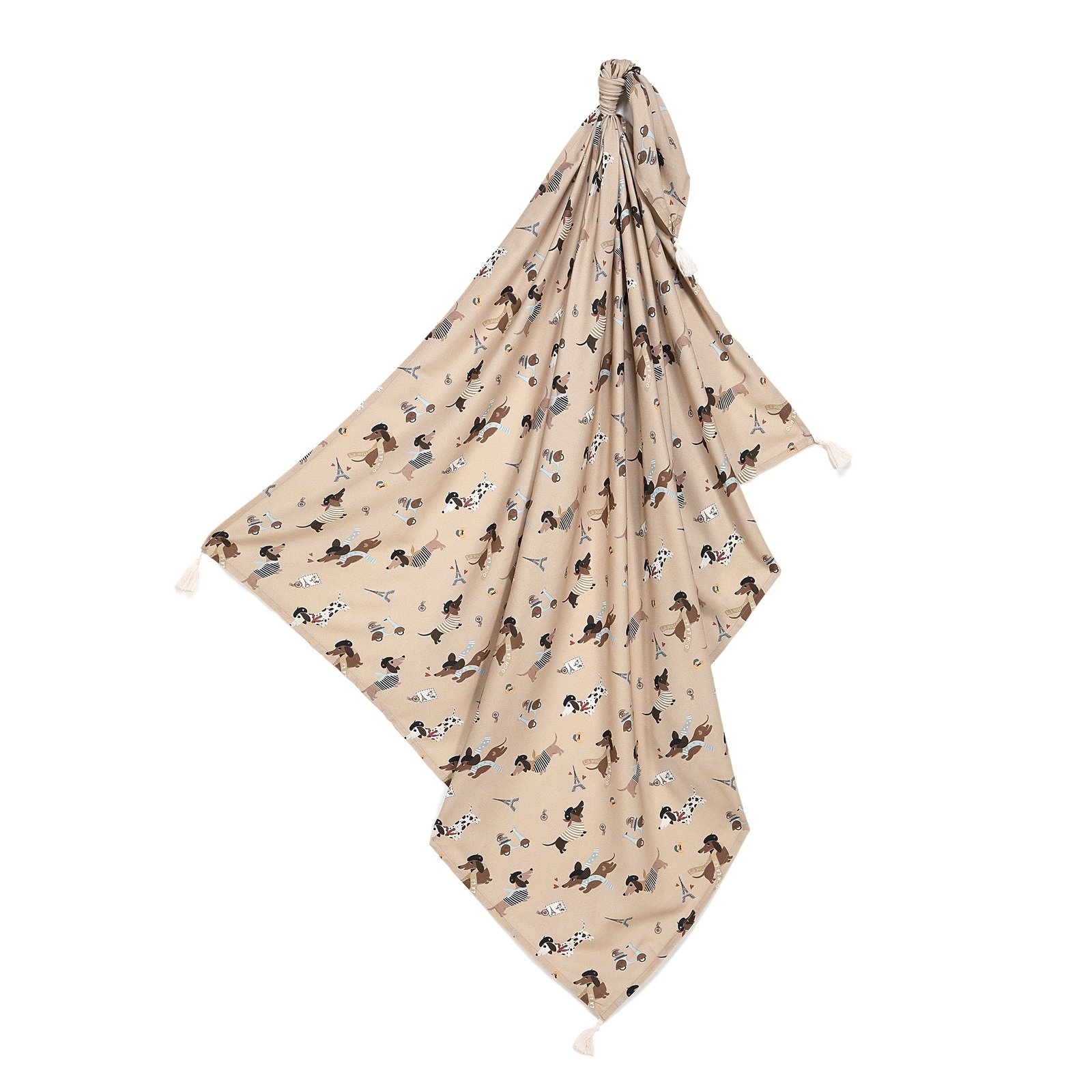 EZ00120951_1 Pucktuch Bambus PIERRE THE DOG - M - 100 x 120 cm_Hauptbild