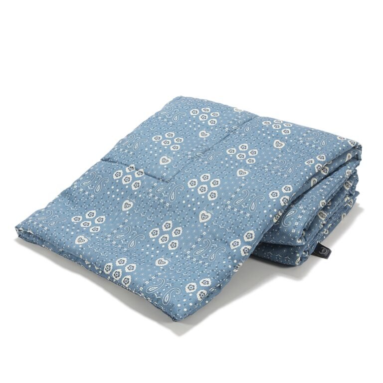 Bettdecke Bambus BANDANA DENIM - XL - 140 x 200 cm_Hauptbild