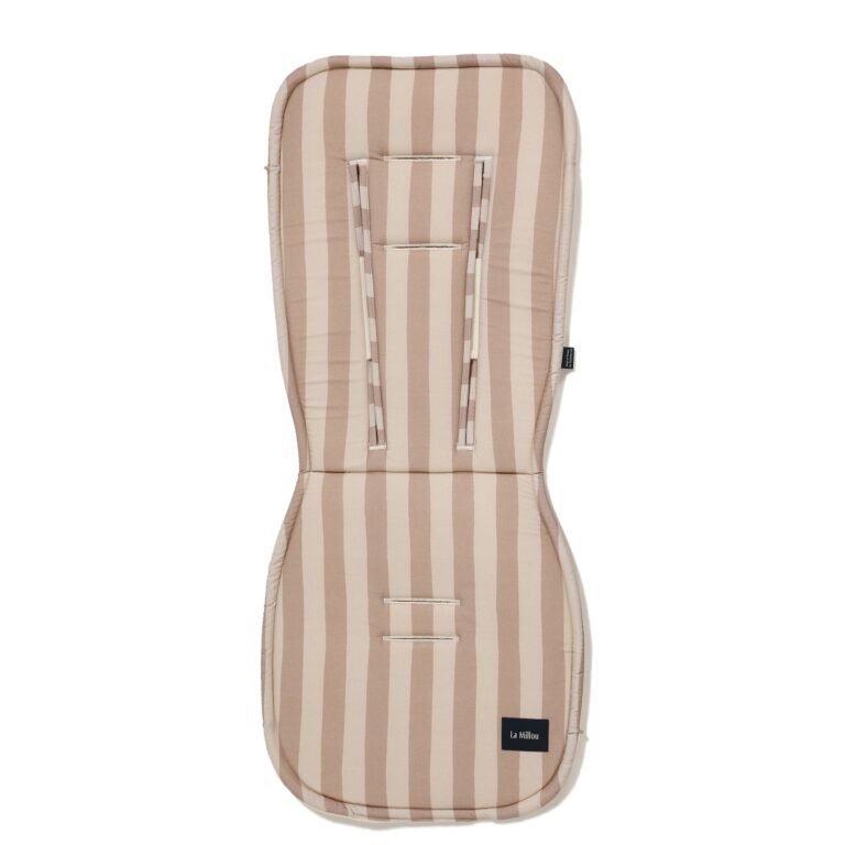 Kinderwagenauflage Baumwolle Velvet Multi STRIPES BEIGE_Hauptbild