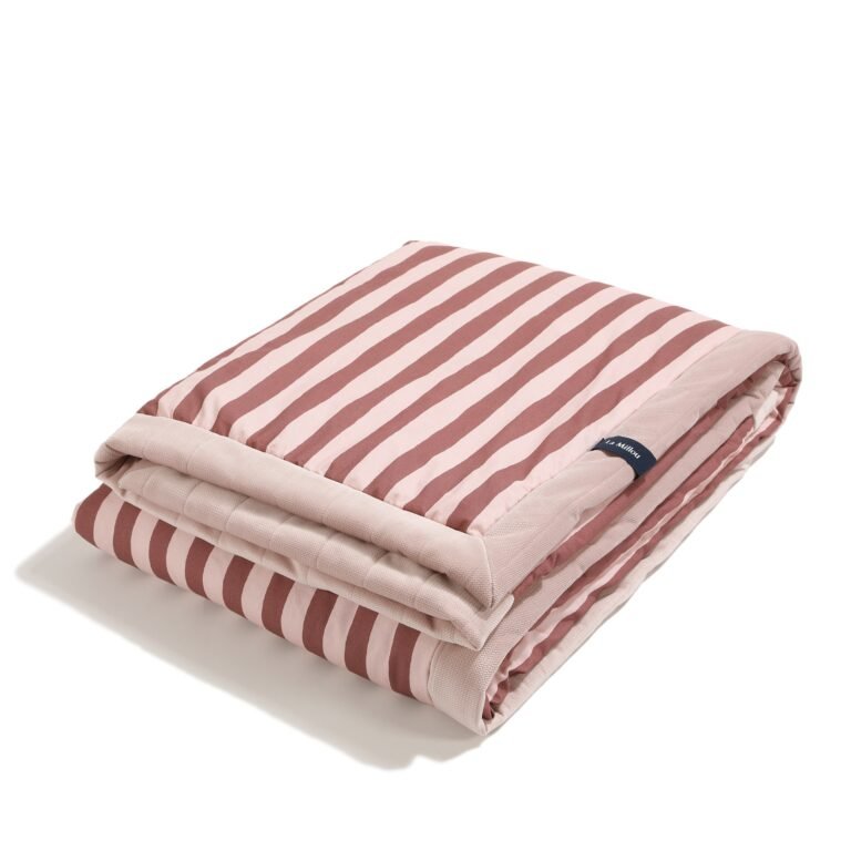 Warme Decke Velvet STRIPES PINK - XL - 140 x 200 cm_Hauptbild