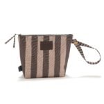 Wasserdichter Kulturbeutel STRIPES BROWN - S_Hauptbild
