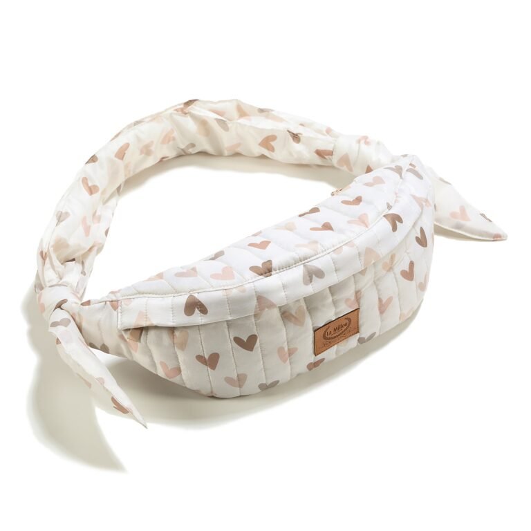 Bauchtasche aus Nylon HEARTBEAT BEIGE_Hauptbild