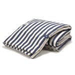 Bettdecke Baumwolle STRIPES NAVY - XXL - 200 x 220 cm_Hauptbild