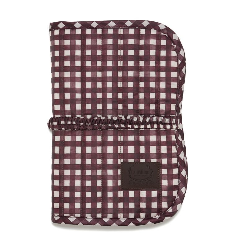 Windeltasche Nylon BURGUNDY VICHY_Hauptbild