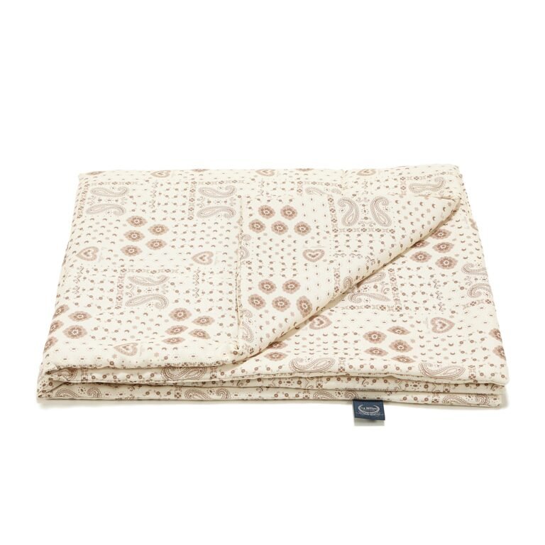 Bettdecke Bambus BANDANA CREAM - M - 80 x 100 cm_Hauptbild