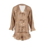 Bambus-Pyjama BANDANA MOCCA - S (Shorts)_Hauptbild