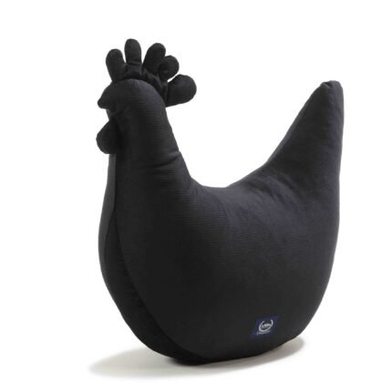 Oma Dana's Henne Kissen Velvet BLACK_Hauptbild