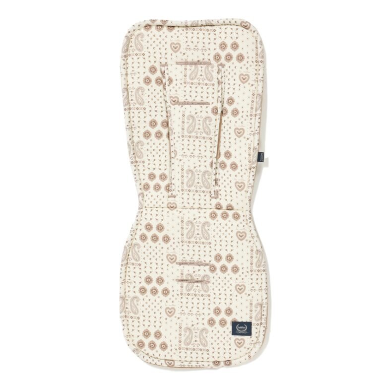 Kinderwagenauflage Baumwolle Velvet Multi BANDANA CREAM_Hauptbild