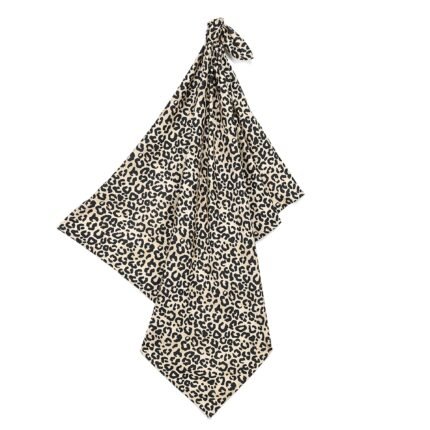 Pucktuch Bambus LEOPARD CREAM - L - 110 x 140 cm_Hauptbild
