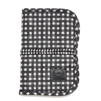 Windeltasche Nylon BLACK VICHY_Hauptbild