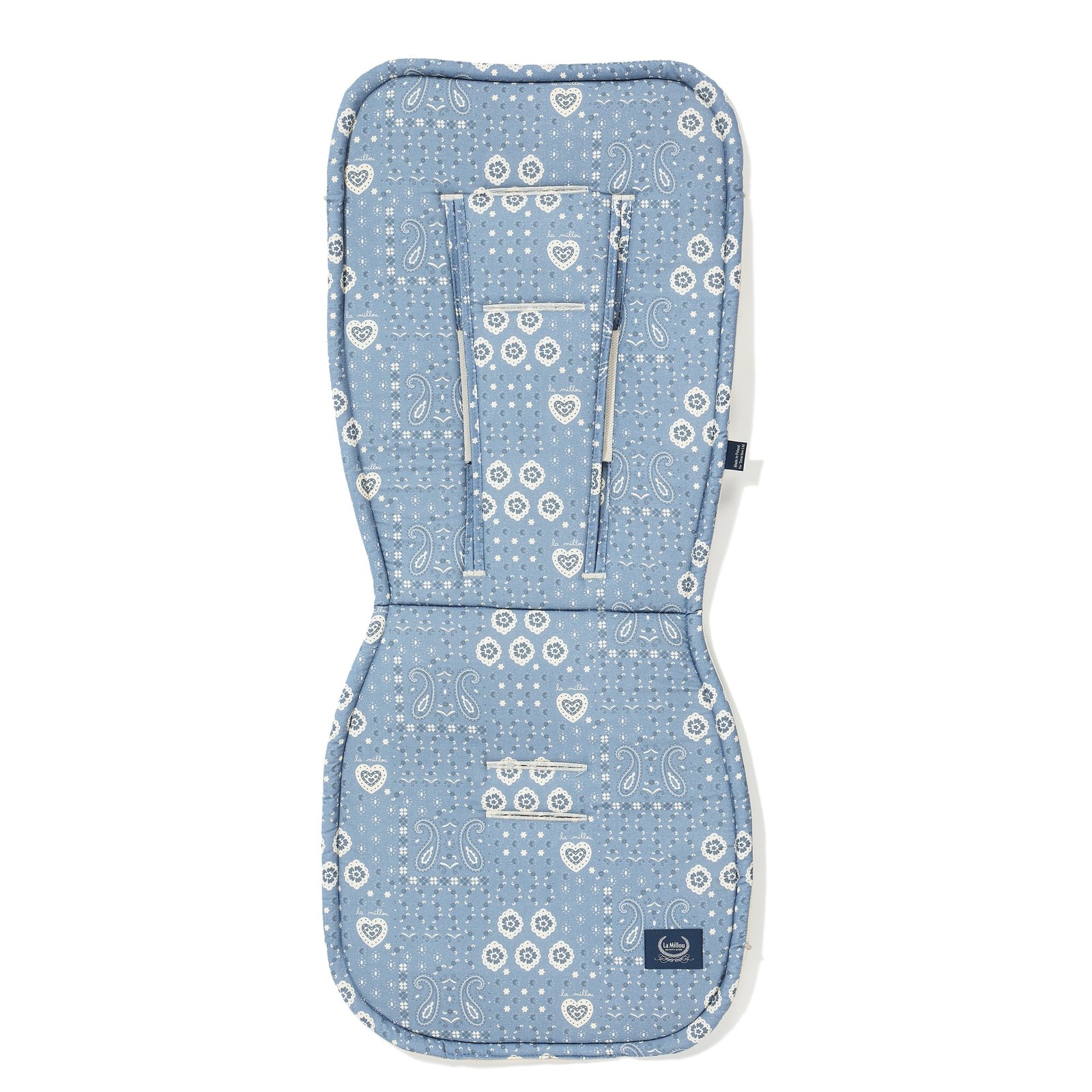 EZ00121894_1 Kinderwagenauflage Baumwolle Velvet Multi BANDANA DENIM_Hauptbild