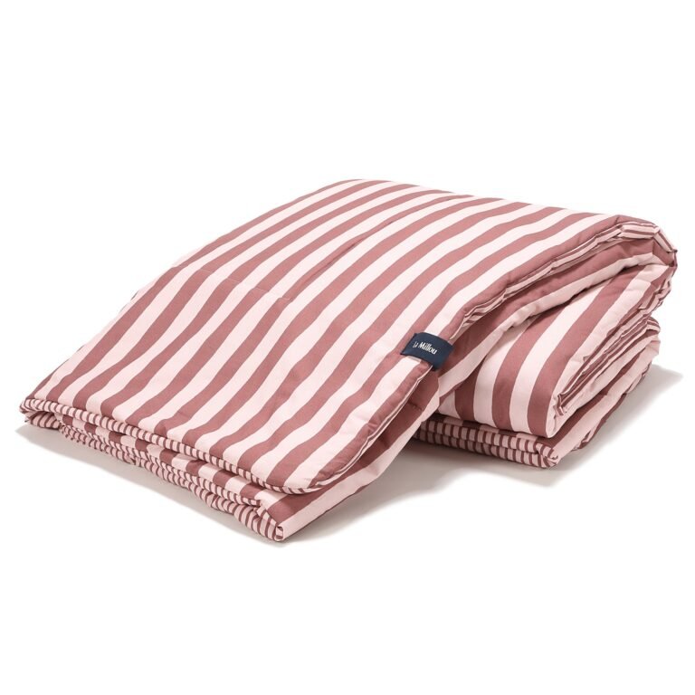 Bettdecke Baumwolle STRIPES PINK - XXL - 200 x 220 cm_Hauptbild