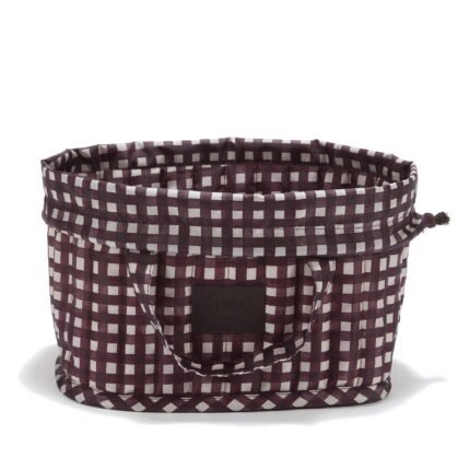 Windel-Organizer Nylon BURGUNDY VICHY_Hauptbild