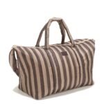 Wochenendtasche Nylon STRIPES BROWN_Hauptbild
