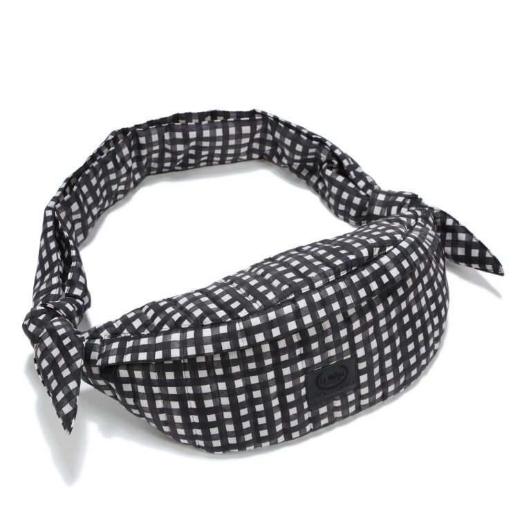 Bauchtasche aus Nylon BLACK VICHY_Hauptbild