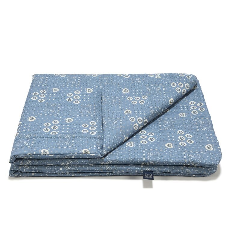 Bettdecke Baumwolle BANDANA DENIM - L - 110 x 140 cm_Hauptbild