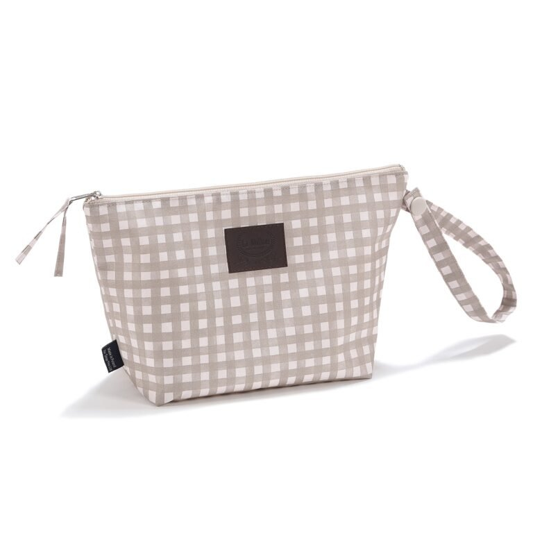 Wasserdichter Kulturbeutel BEIGE VICHY - S_Hauptbild