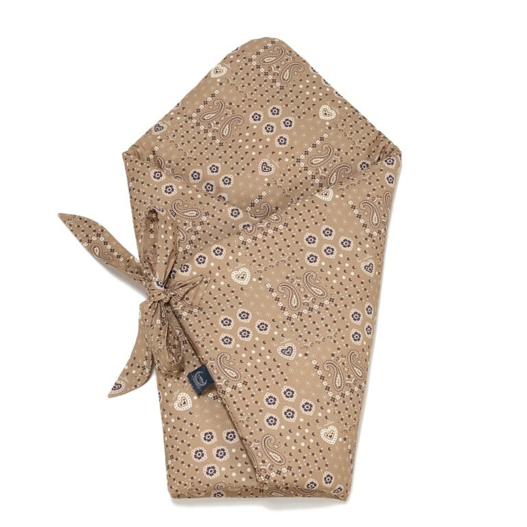 Einschlagdecke BANDANA MOCCA - S - 75 x 75 cm_Hauptbild