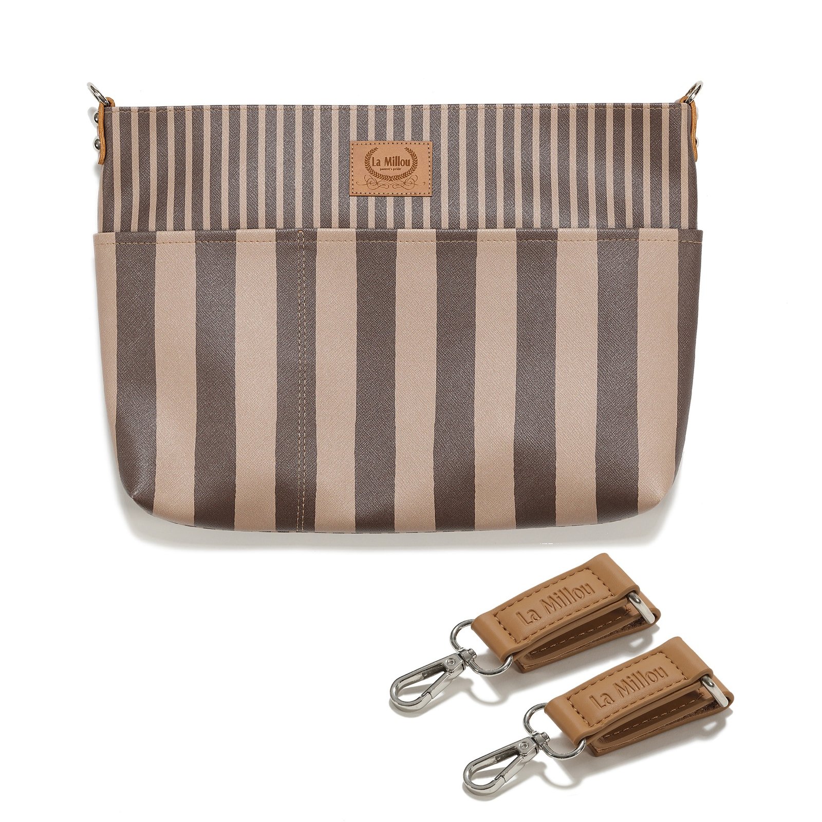 EZ00121778_1 Kinderwagen Organizer Feeria STRIPES BROWN_Hauptbild