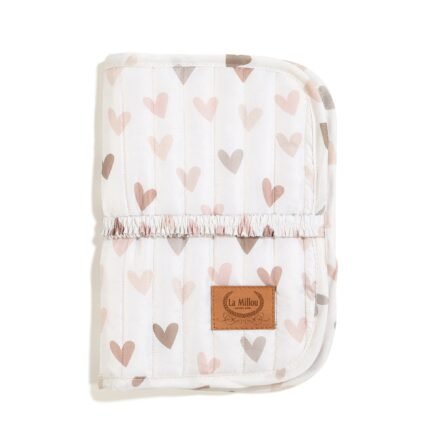 Windeltasche Nylon HEARTBEAT BEIGE_Hauptbild